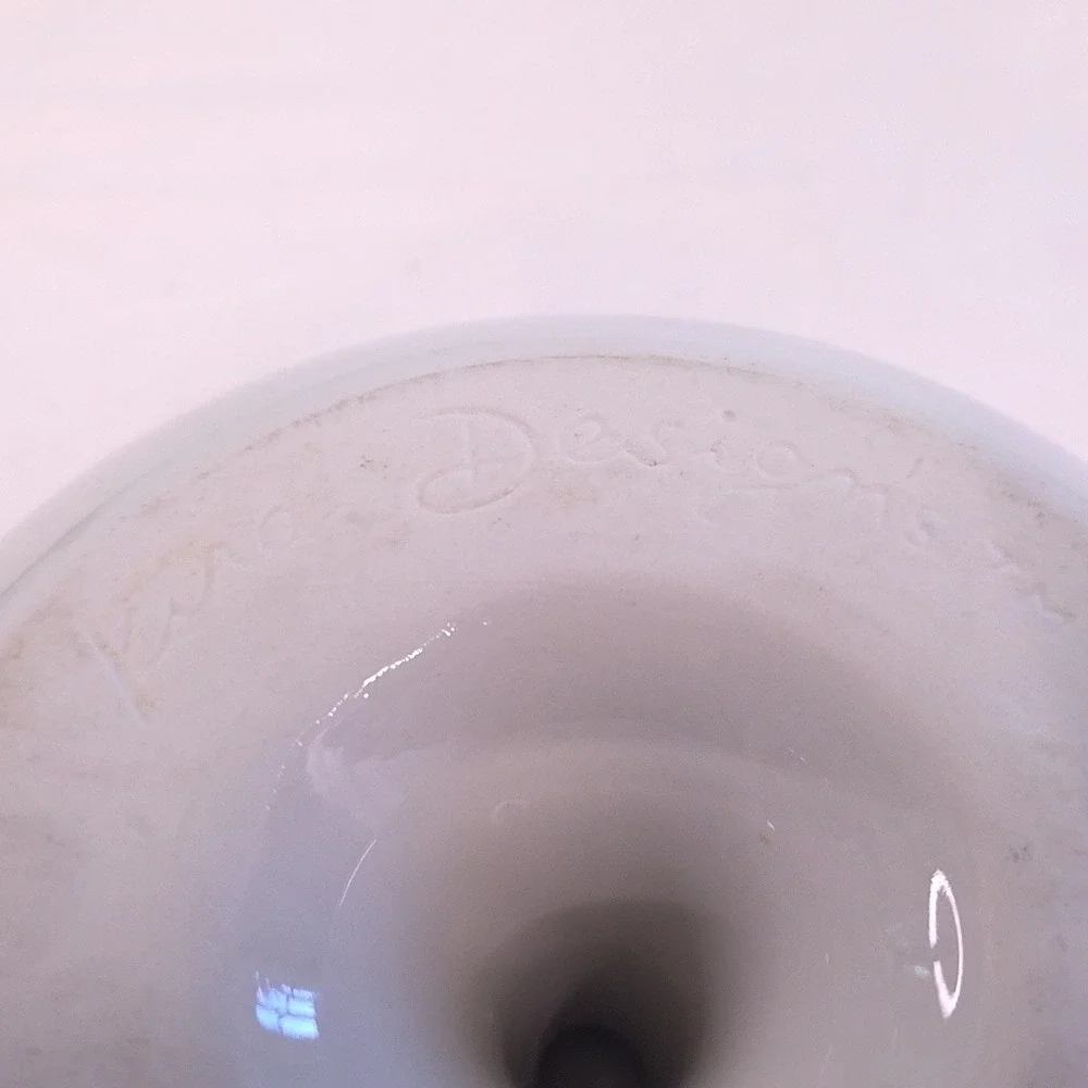 Kira Fournier Apple Baker Vintage 1984 White Ceramic Embossed Lid Kira Designs